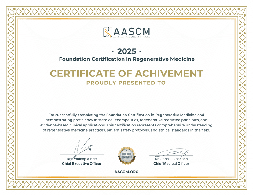 AASCM Certificate