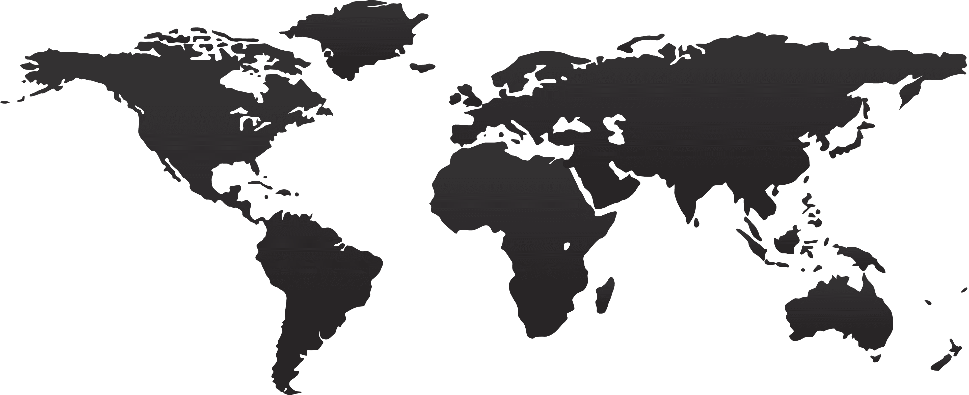 World map showing AASCM global presence
